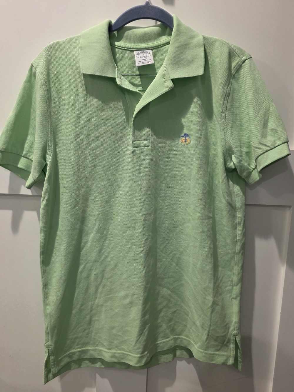 Brooks Brothers Light Green Pique Polo Shirt